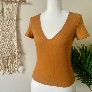 Forever 21 Mustard Yellow Women's Top